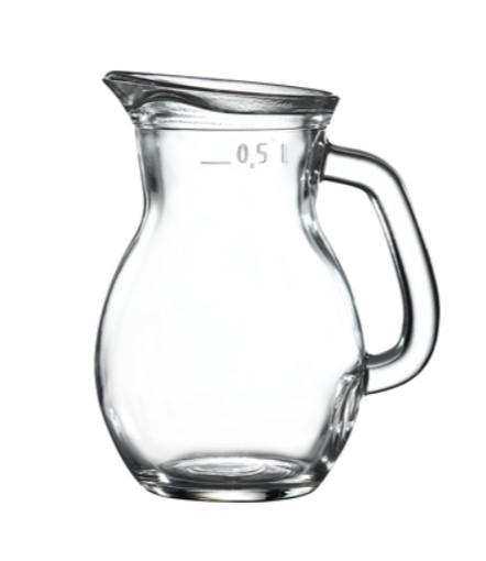 Classic Glass Jug 0.5L / 17.5oz PK 6